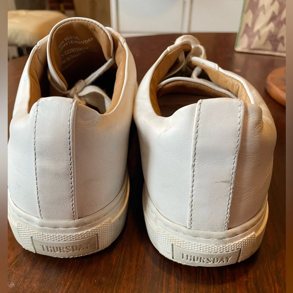 Thursday Boots White Leather Sneakers Premier Low - Picture 10 of 12